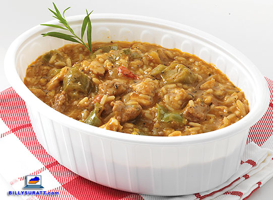 Kroger Wholesome @ Home Cajun Style White Meat Chicken And Chorizo Gumbo. (Photo by Carla Nalley/Kroger)